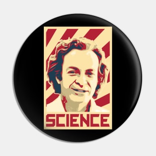 Richard Feynman Retro Science Pin