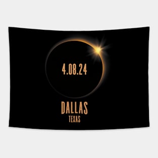 Total Solar Eclipse 2024 Dallas Texas Usa Tapestry