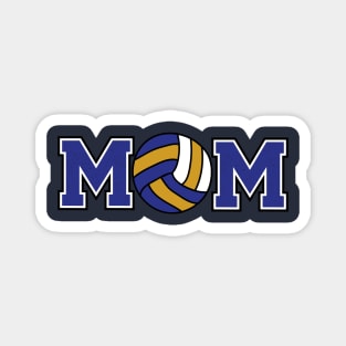 Volleyball Mom Blue and Gold Magnet