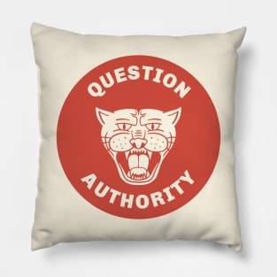 Question Authority Pillow