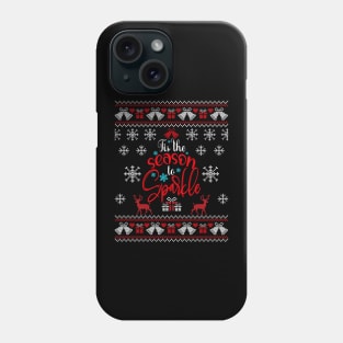 Tis The Season To Sparkle Ugly Christmas Phone Case