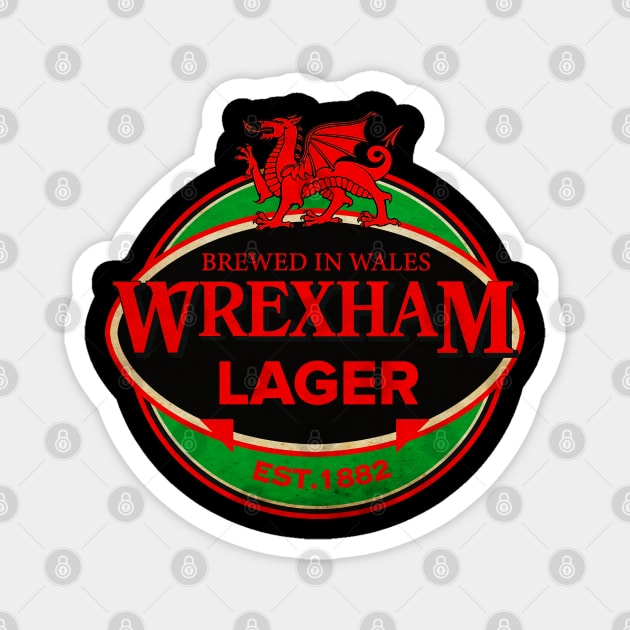 Wrexham Lager Vintage Magnet by projeksambat