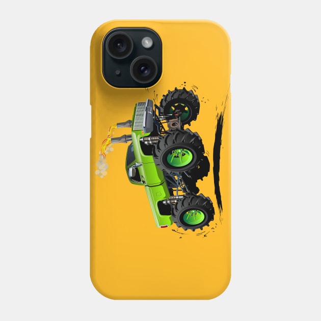 Cartoon monster truck Phone Case by Mechanik