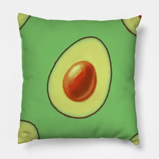 Halfocado Pattern Pillow