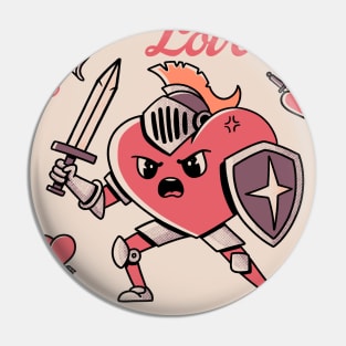 Fight For Love Pin