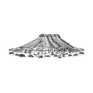 Table mountain vector drawing T-Shirt