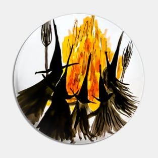 Witches’ Bonfire Pin