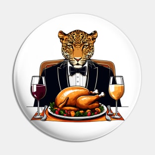 Leopard Thanksgiving Pin