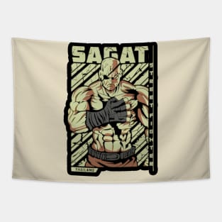 Sagat  - Thailand - Street Fighter fan art Tapestry