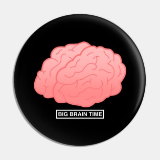 Big Brain Time White Pin