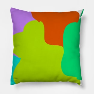 colorful leaf art Pillow