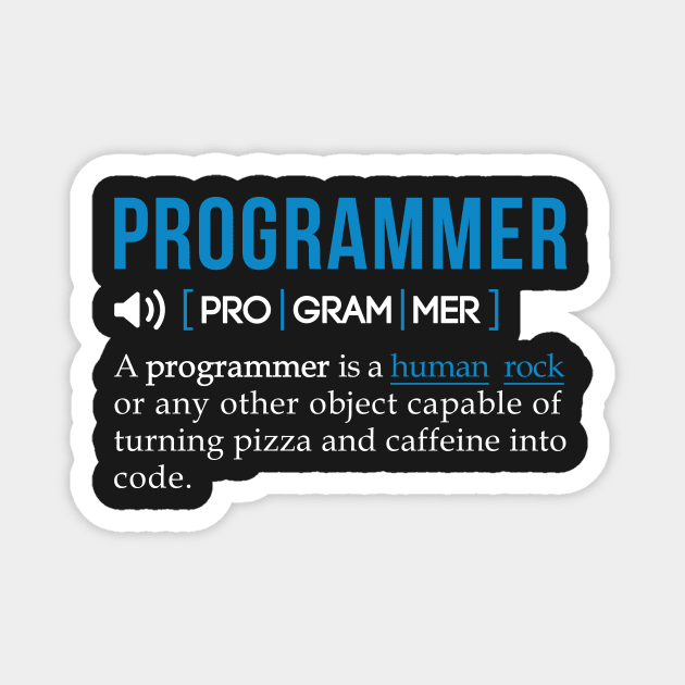 Programmer meaning Magnet by mangobanana