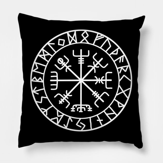 Vegvisir Pillow by valentinahramov