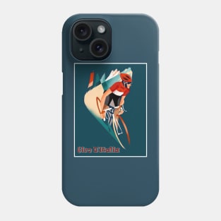 Giro D Italia Absyract Surreal Whimsical Bicycle Racind Print Phone Case