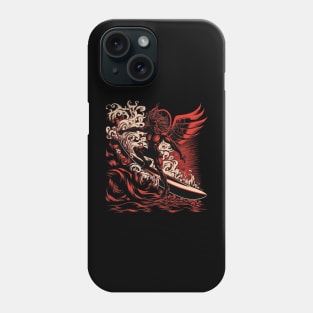 devil surfing Phone Case