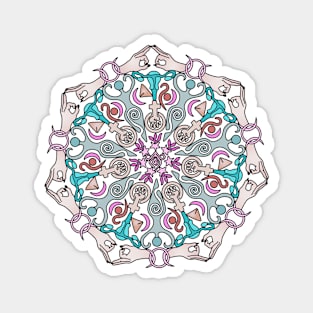 Feminist Mandala Magnet