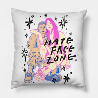 HATE FREE ZONE Pillow