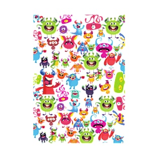 Cute monster pattern T-Shirt