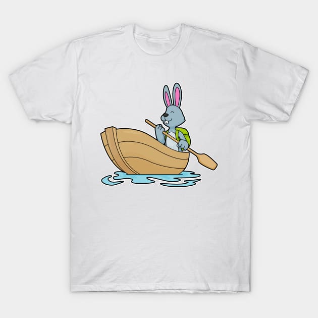 Rabbit with Boat & Paddle T-Shirt