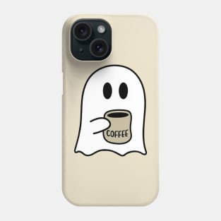 Cute Spooky Coffee Sweatshirt, Womens Ghost Sweatshirt, Spooky Season, Fall Coffee Lover Shirt, Halloween Party Shirt, Fall Graphic Shirt Phone Case