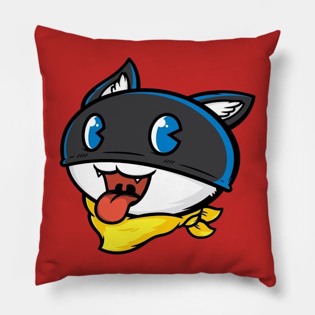 Morgana Pillow by a cat cooking