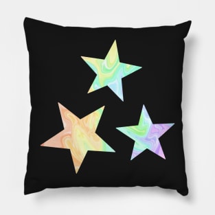 Pastel swirl stars Pillow