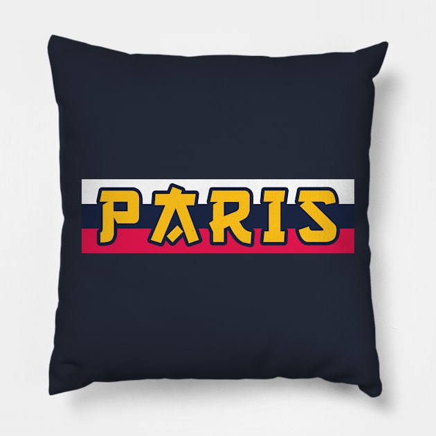 paris ultras Pillow by lounesartdessin