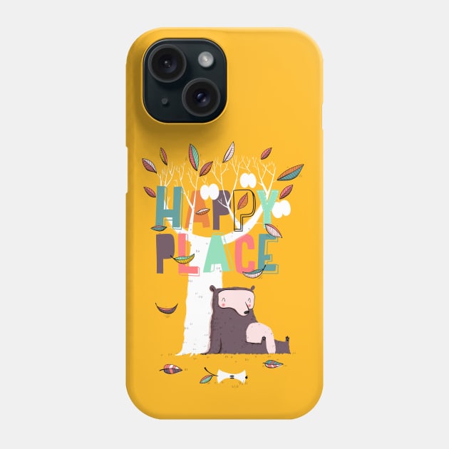 Happy place Phone Case by 3antsinarow