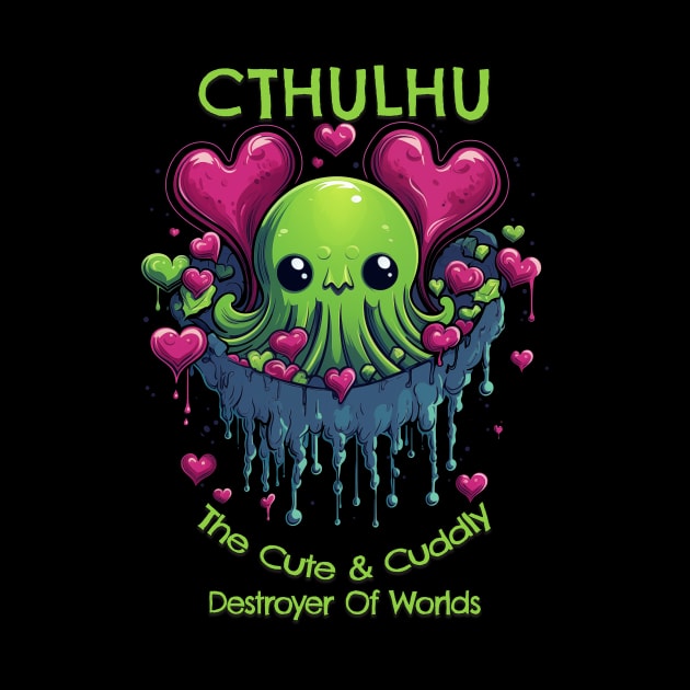 Cthulhu - The Cute & Cuddly Destroyer Of Worlds by The Dude