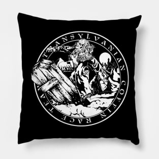 Transylvanian Coffin Race Team Pillow