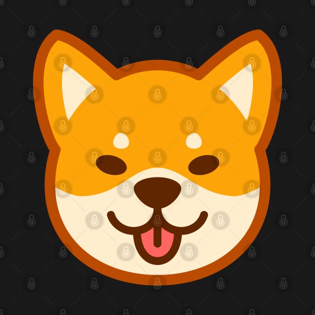 Gold Shiba: Eyes open tongue by Red Wolf