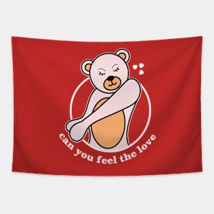 Valentines day bear Tapestry