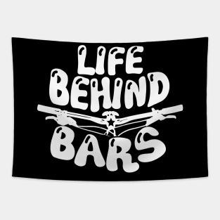 Life Behind The Bars - Mountain Biking Trail Shirt Tapestry