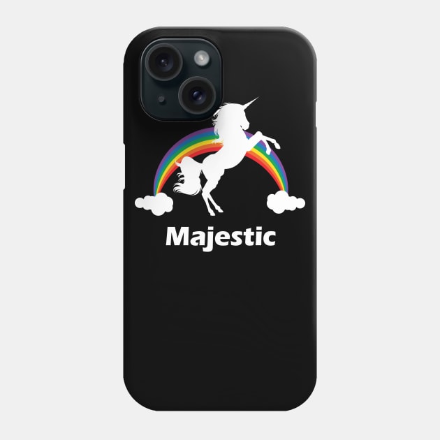 Majestic Rainbow Unicorn Phone Case by Nonstop Shirts