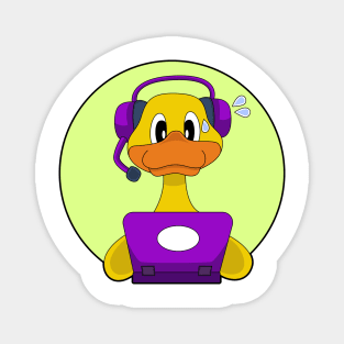 Duck Secretary Laptop Magnet