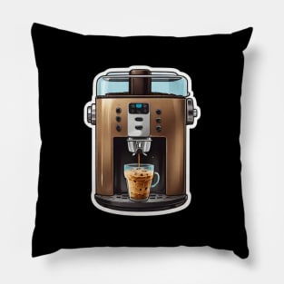 Ice Coffee Vintage Retro Since Established Pillow