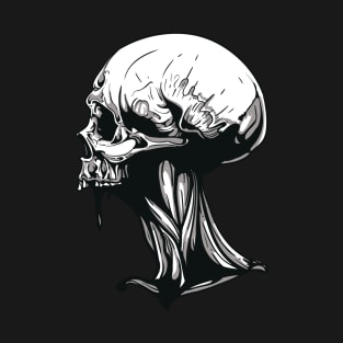 sinister skull illustration T-Shirt