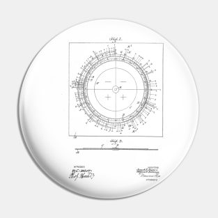 Star Finder Vintage Patent Hand Drawing Pin