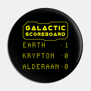 Earth is Number One - Earth Day Galactic Scoreboard Pin