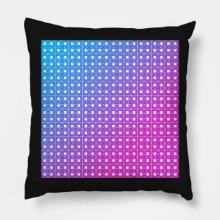 Stripes pink and blue Pillow