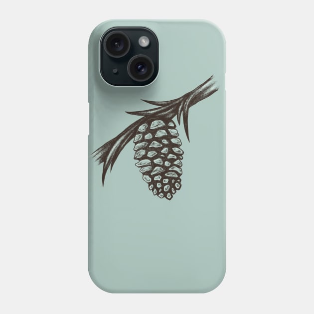 Pine cone Phone Case by norakamuy