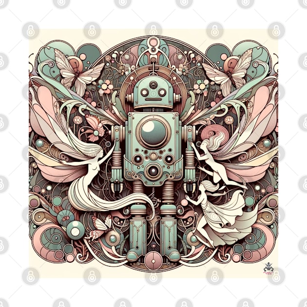 Mystical Twilight Robot Tee by Robot Tees