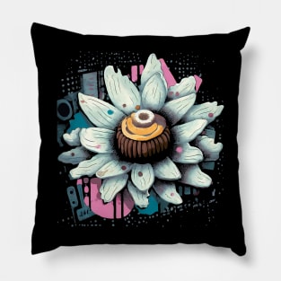 Abstract colourful flower illustration Pillow