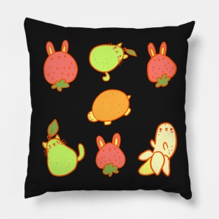 Fruit animals illustration Pillow