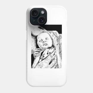 Love is...Dad & newborn son Phone Case