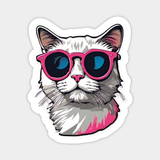 Cat In Sunglasses Magnet