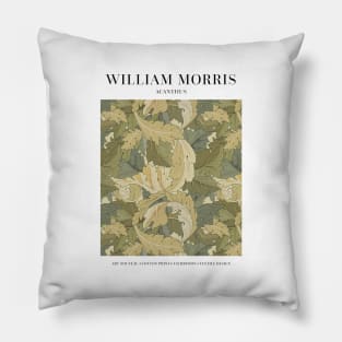 William Morris Acanthus Pattern, Floral Leaves Art, Exhibition Poster Pillow