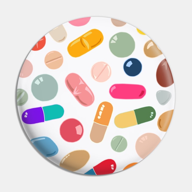 Sunny Pills Pin by notsniwart