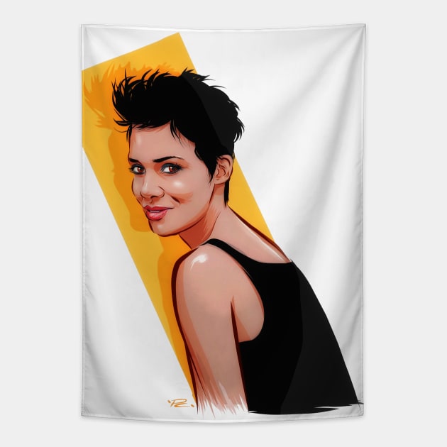 Halle Berry - An illustration by Paul Cemmick Tapestry by PLAYDIGITAL2020