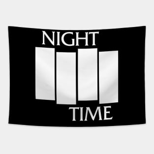 Nighttime flag Tapestry